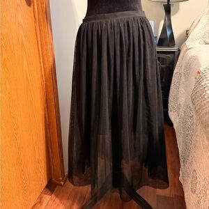 Chic Black Maxi Skirt for Women
